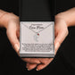 Congratulations New Mom - Engraved Baby Feet Necklace