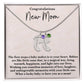 Congratulations New Mom - Engraved Baby Feet Necklace