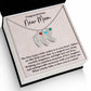 Congratulations New Mom - Engraved Baby Feet Necklace