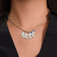 To My Beautiful New Mom Daughter from Mom - Engraved Baby Feet Necklace with Birthstone