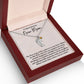 Congratulations New Mom - Engraved Baby Feet Necklace