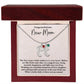 Congratulations New Mom - Engraved Baby Feet Necklace