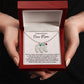 Congratulations New Mom - Engraved Baby Feet Necklace