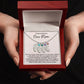 Congratulations New Mom - Engraved Baby Feet Necklace