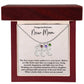 Congratulations New Mom - Engraved Baby Feet Necklace