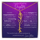 To My Amazing Daughter Graduation Custom Name Birth Flower Necklace
