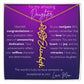 To My Amazing Daughter Graduation Custom Name Birth Flower Necklace