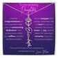 To My Amazing Daughter Graduation Custom Name Birth Flower Necklace