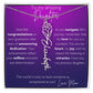 To My Amazing Daughter Graduation Custom Name Birth Flower Necklace