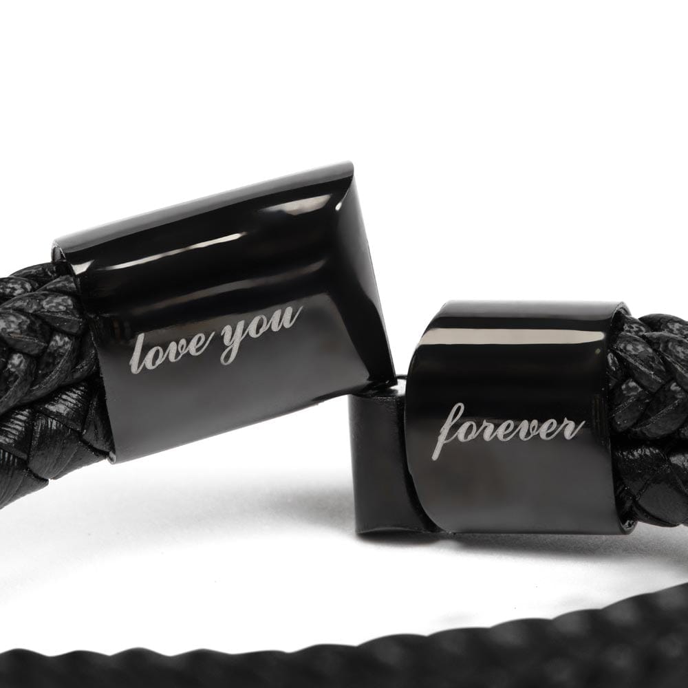 Father's Day Gift to Dad from Son - Love You Forever Braided Bracelet