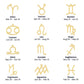Custom Cancer Astrology Sun Sign Necklace Valentine's Day Gift for Wife or Girlfriend
