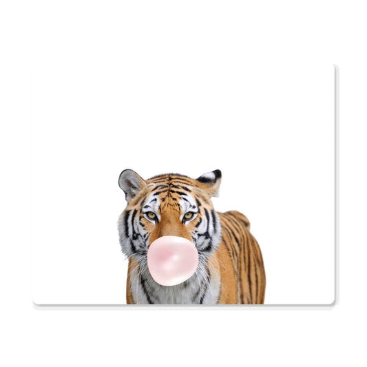 Tiger Blowing Bubblegum - Metal Wall Art