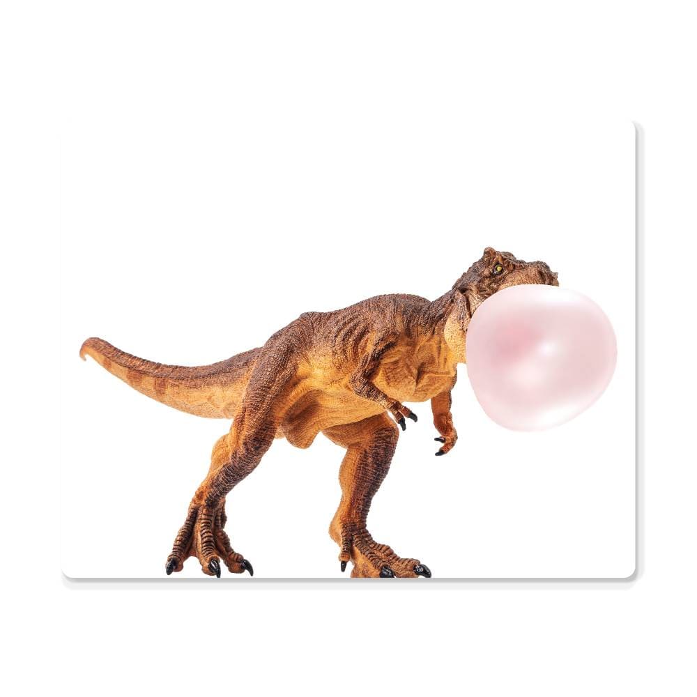 T-Rex Blowing Bubblegum - Metal Wall Art