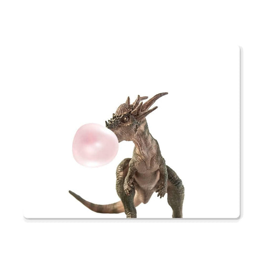 Dinosaur Blowing Bubblegum - Metal Wall Art