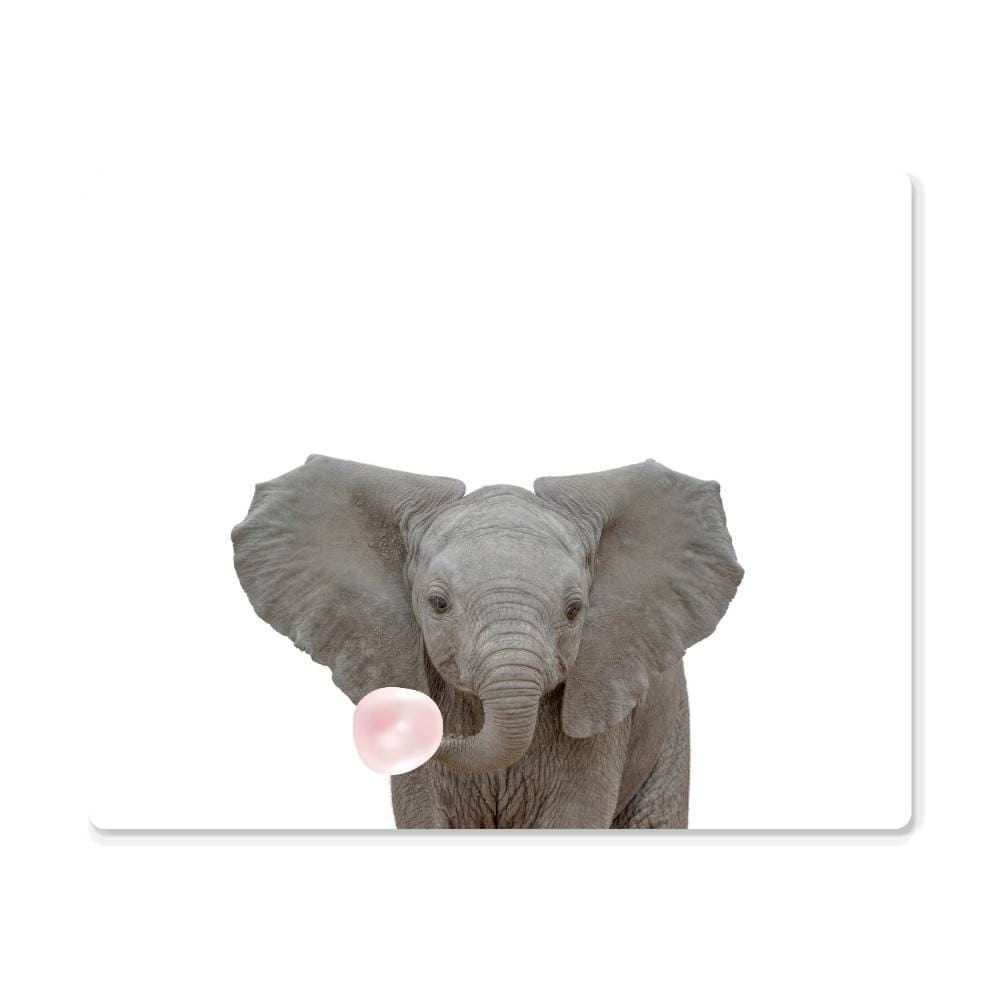 Elephant Blowing Bubblegum - Metal Wall Art