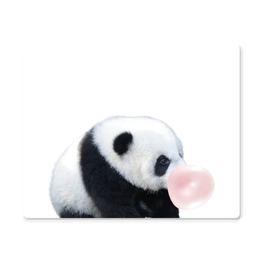 Panda Blowing Bubblegum - Metal Wall Art