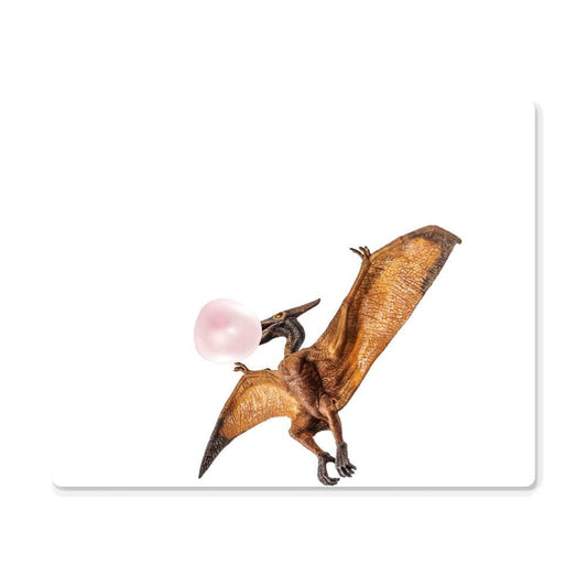 Pterodactyl Blowing Bubblegum - Metal Wall Art