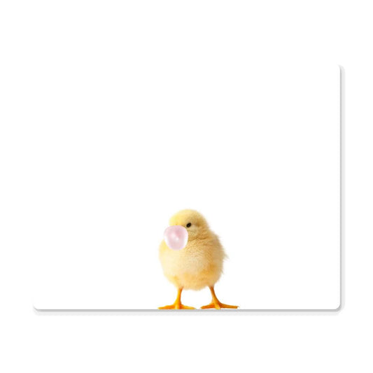 Baby Chick Blowing Bubblegum - Metal Wall Art