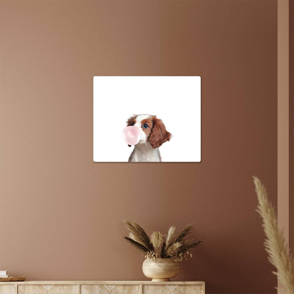 Cute King Charles Puppy - Metal Wall Art Decor