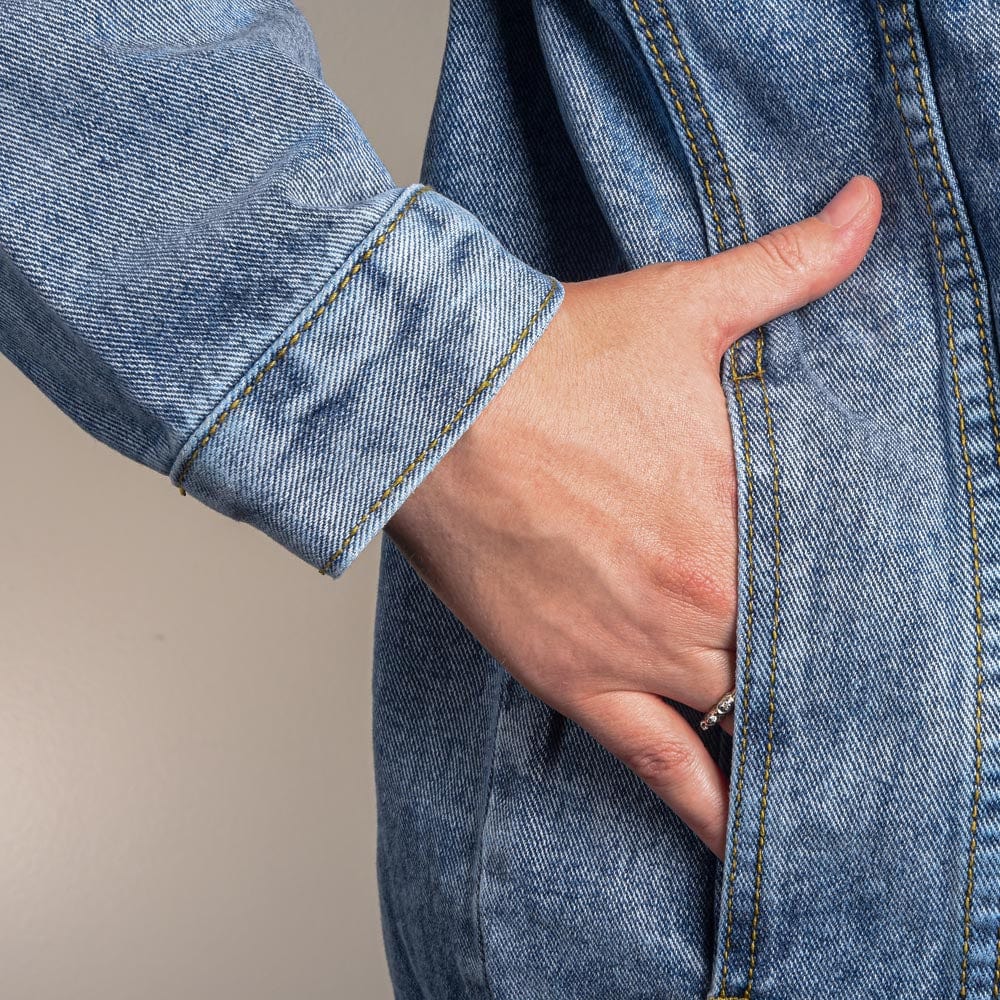 Howdy Cowgirl Oversized Jean Jacket