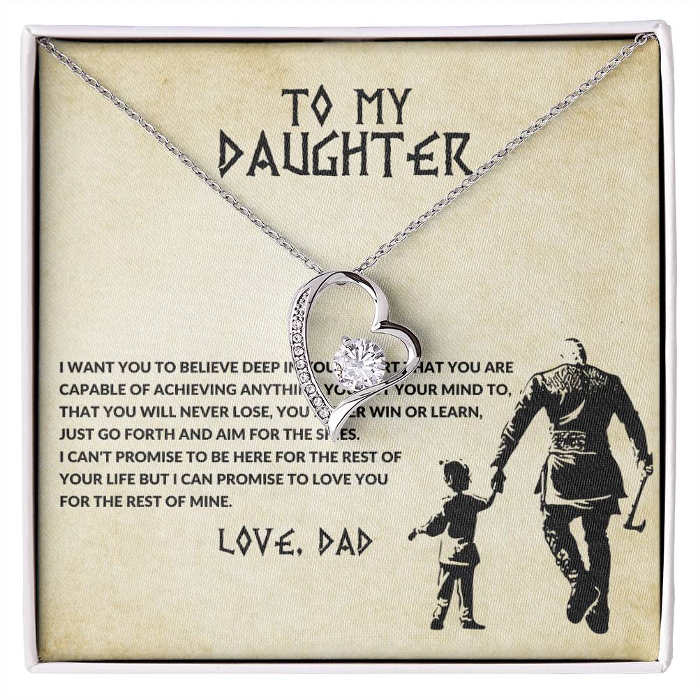 To My Daughter, Love Dad - Forever Love Necklace