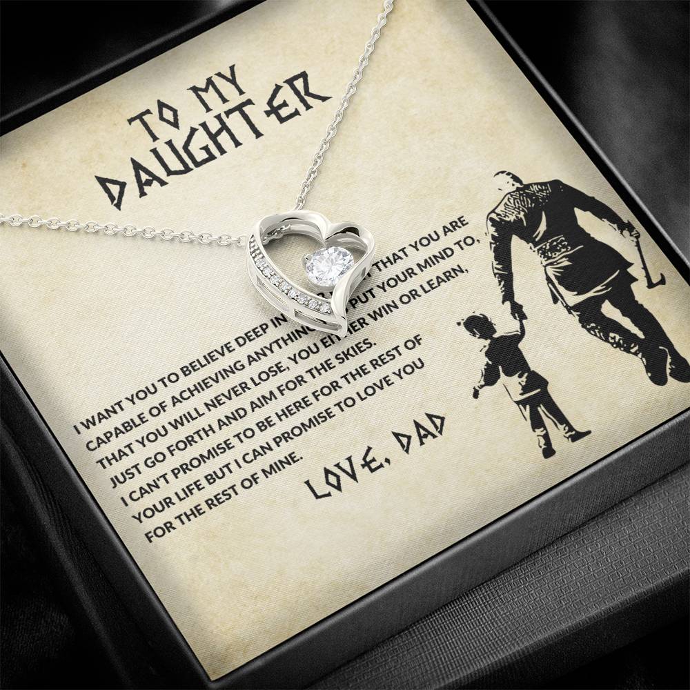 To My Daughter, Love Dad - Forever Love Necklace