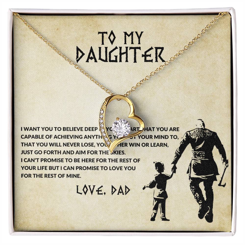 To My Daughter, Love Dad - Forever Love Necklace