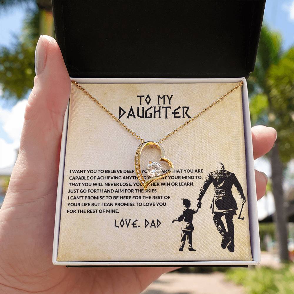 To My Daughter, Love Dad - Forever Love Necklace