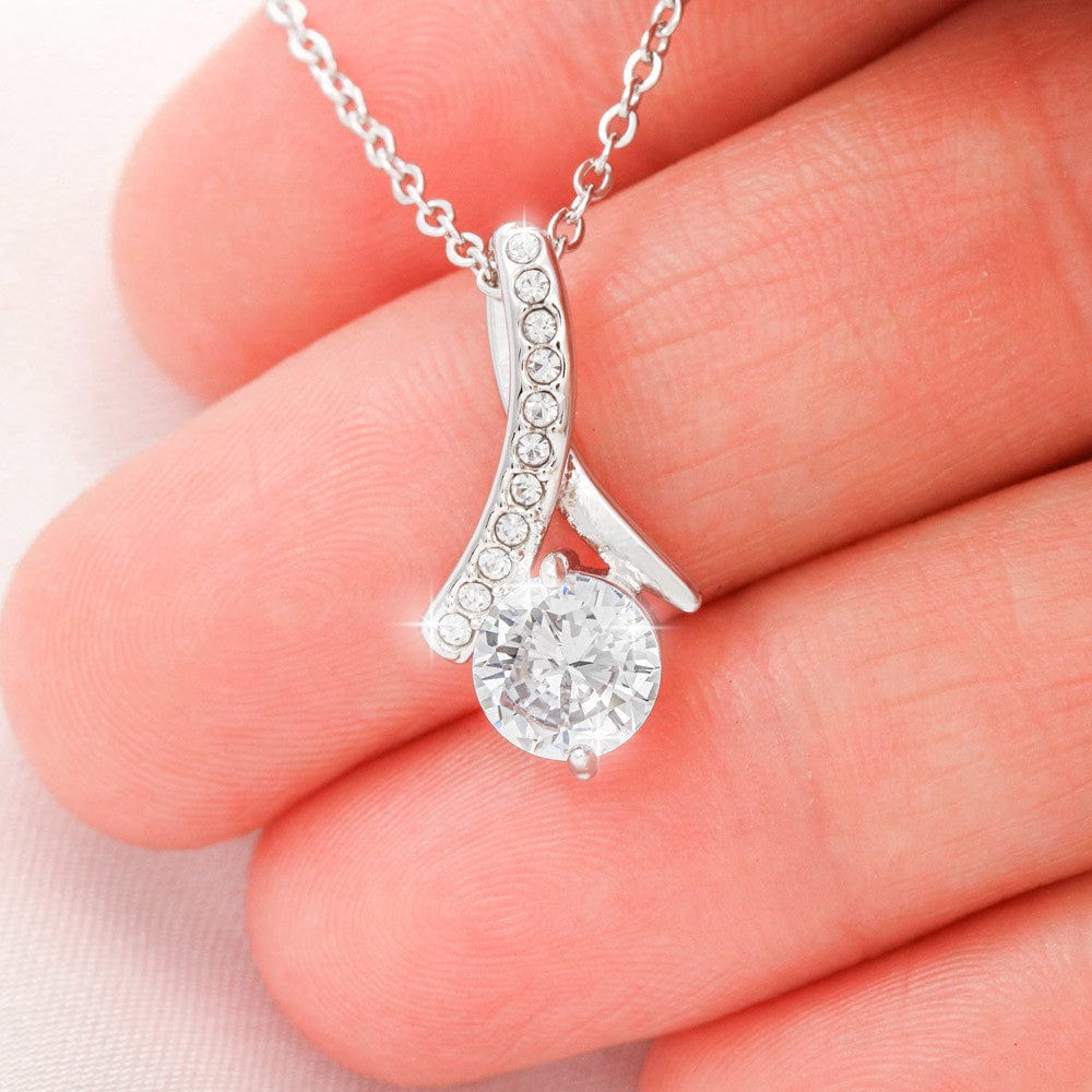 Custom Coquette Bridesmaid Proposal Necklace - I Could Never Say "I Do" Without You