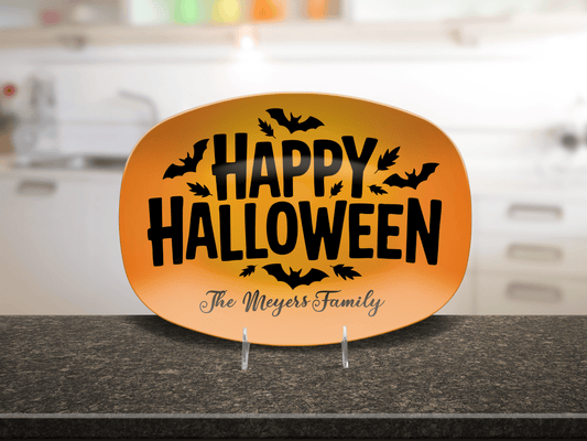 Custom Halloween Candy Tray - Personalized Trick Or Treat Unbreakable Serving Tray