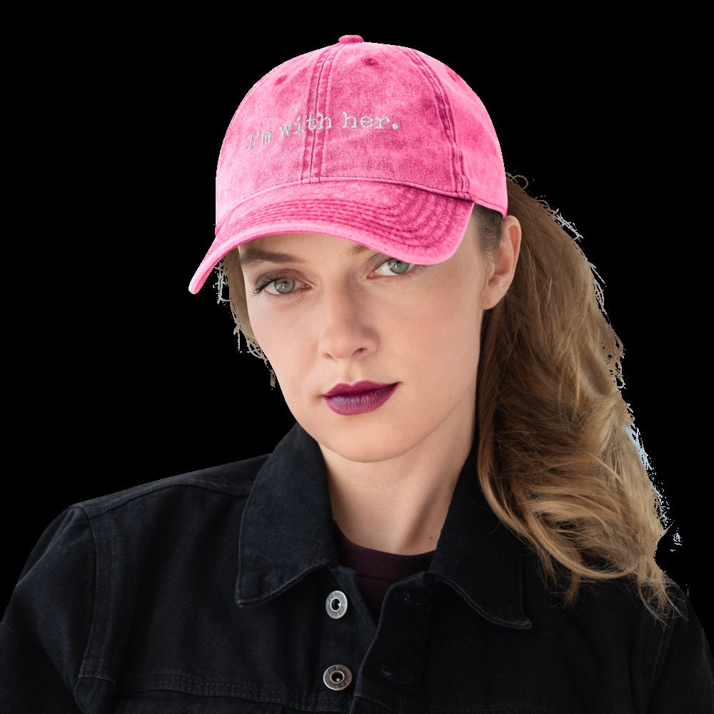 I'm With Her Hat: Kamala Harris 2024 Vintage Cotton Twill