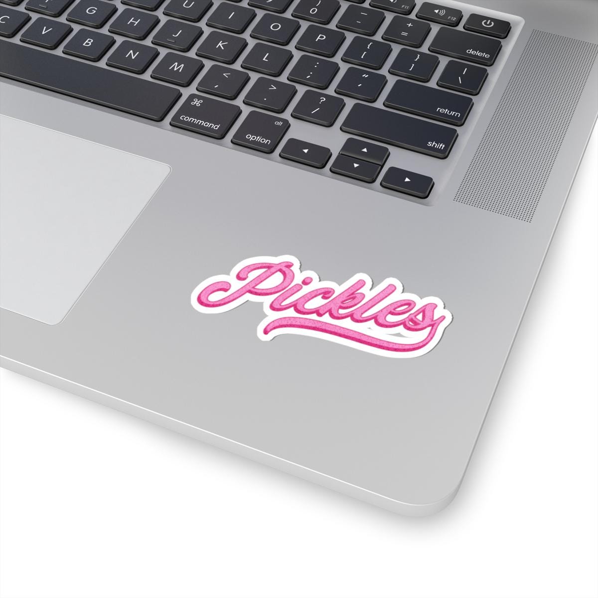 Pickle Lover Sticker: Pink Retro Style (Kiss-Cut Vinyl Decal)