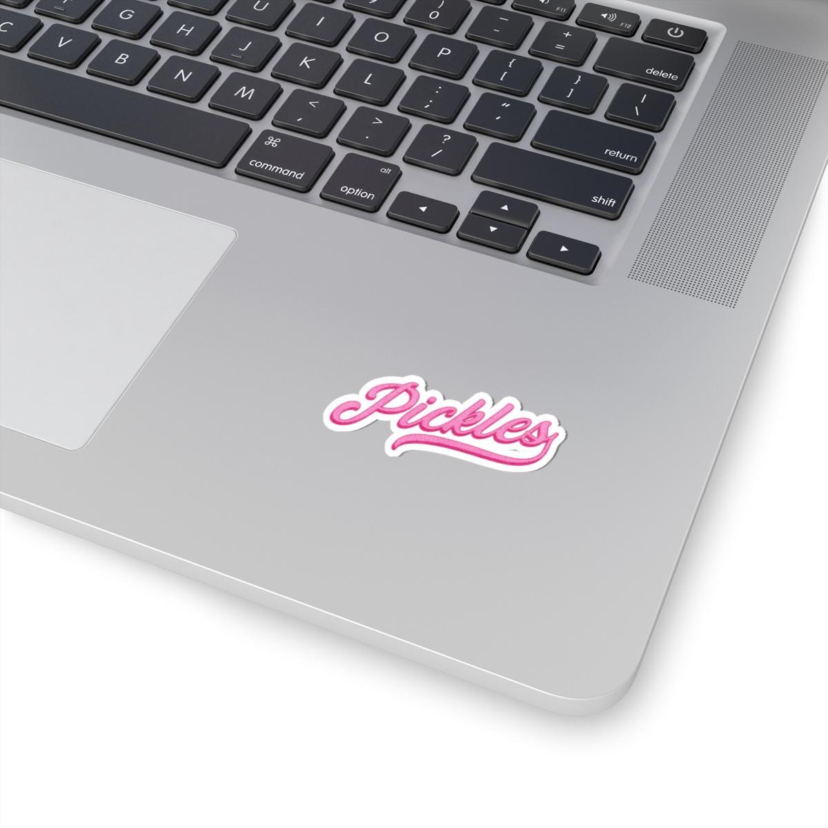 Pickle Lover Sticker: Pink Retro Style (Kiss-Cut Vinyl Decal)