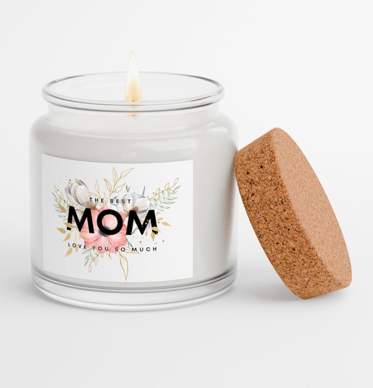 Spa Gift Set: Crochet Flowers, Lavender Candle - Cozy Blush Blanket
