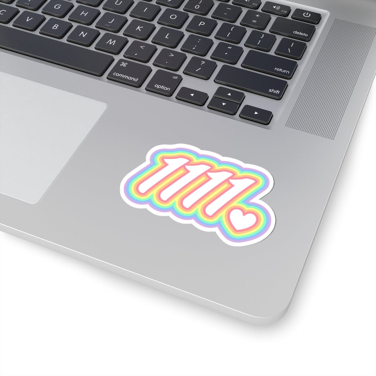 Angel Number Sticker – Retro Pastel Spiritual Manifestation Vinyl Decal