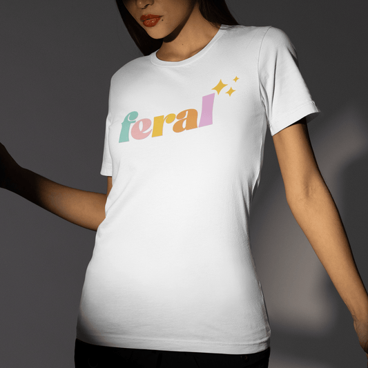 Feral Pastel Retro Unisex Comfort Colors Graphic T-Shirt