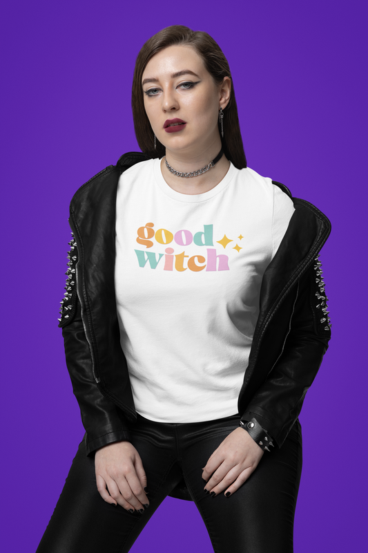 Good Witch Pastel Retro Unisex Comfort Colors Graphic T-Shirt