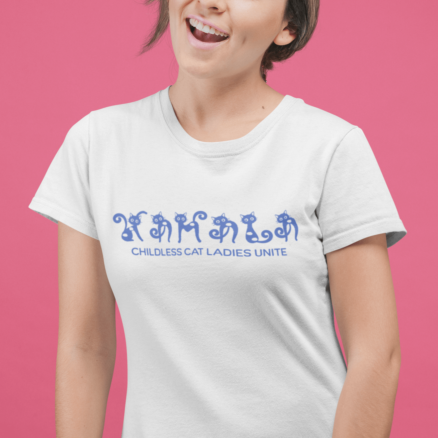 Childless Cat Ladies Unite Tshirt - Funny Kamala Harris Shirt for President 2024 