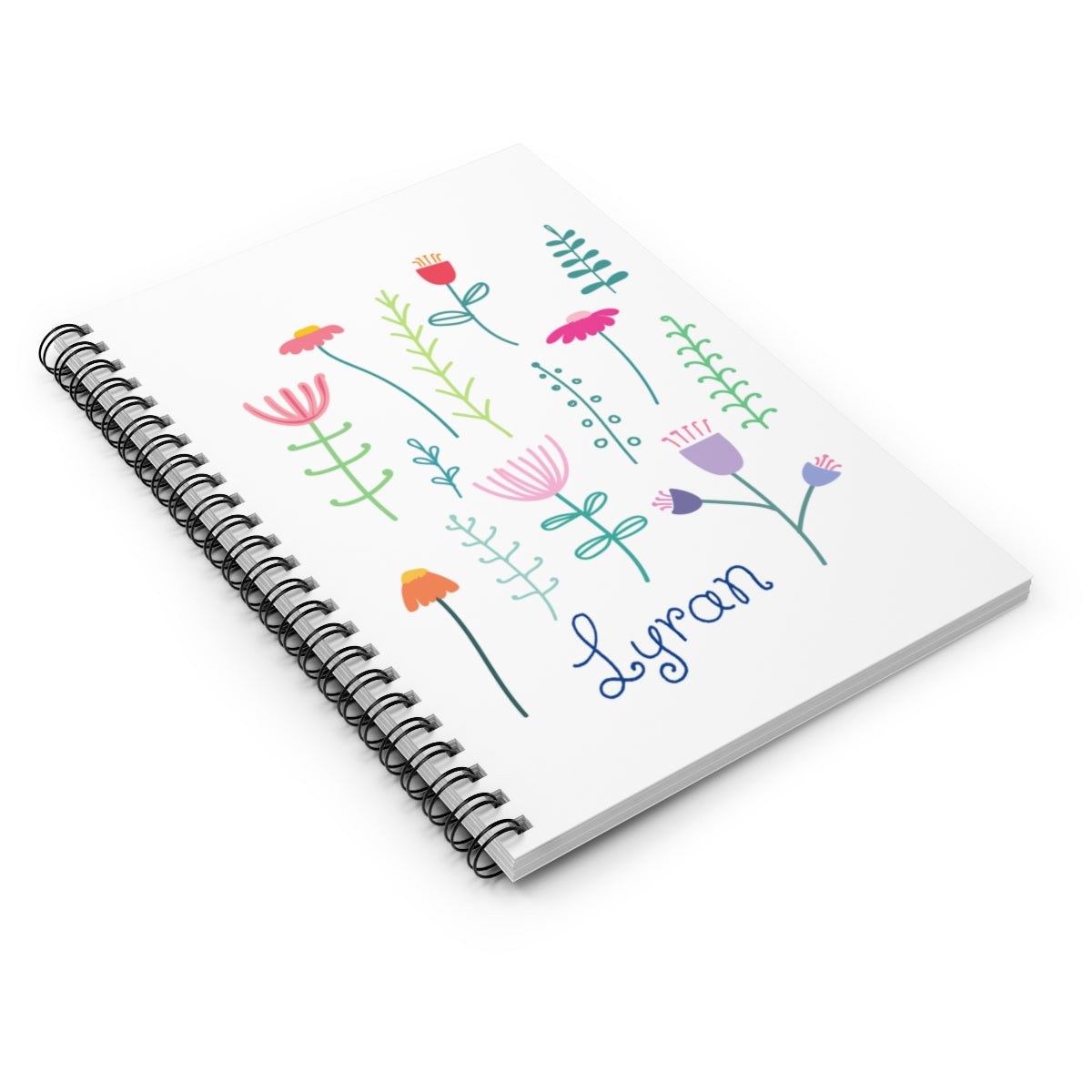 Starseed Spiral Notebook, Lightworker Gift for Andromedan Lyran Sirian Orion Pleiadian Arcturian, 5D Lined Floral Journal