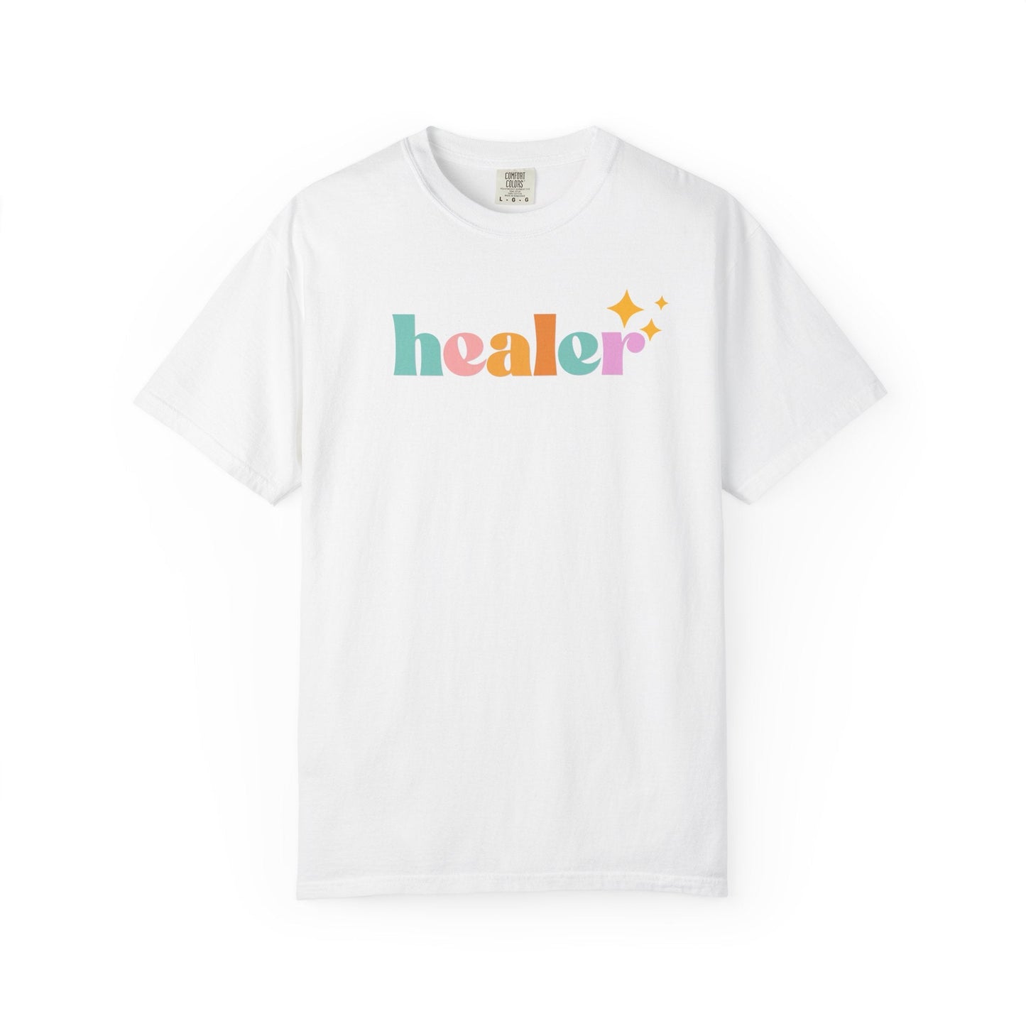 Healer Graphic T-Shirt - Unisex Comfort Tee With Pastel Retro Design