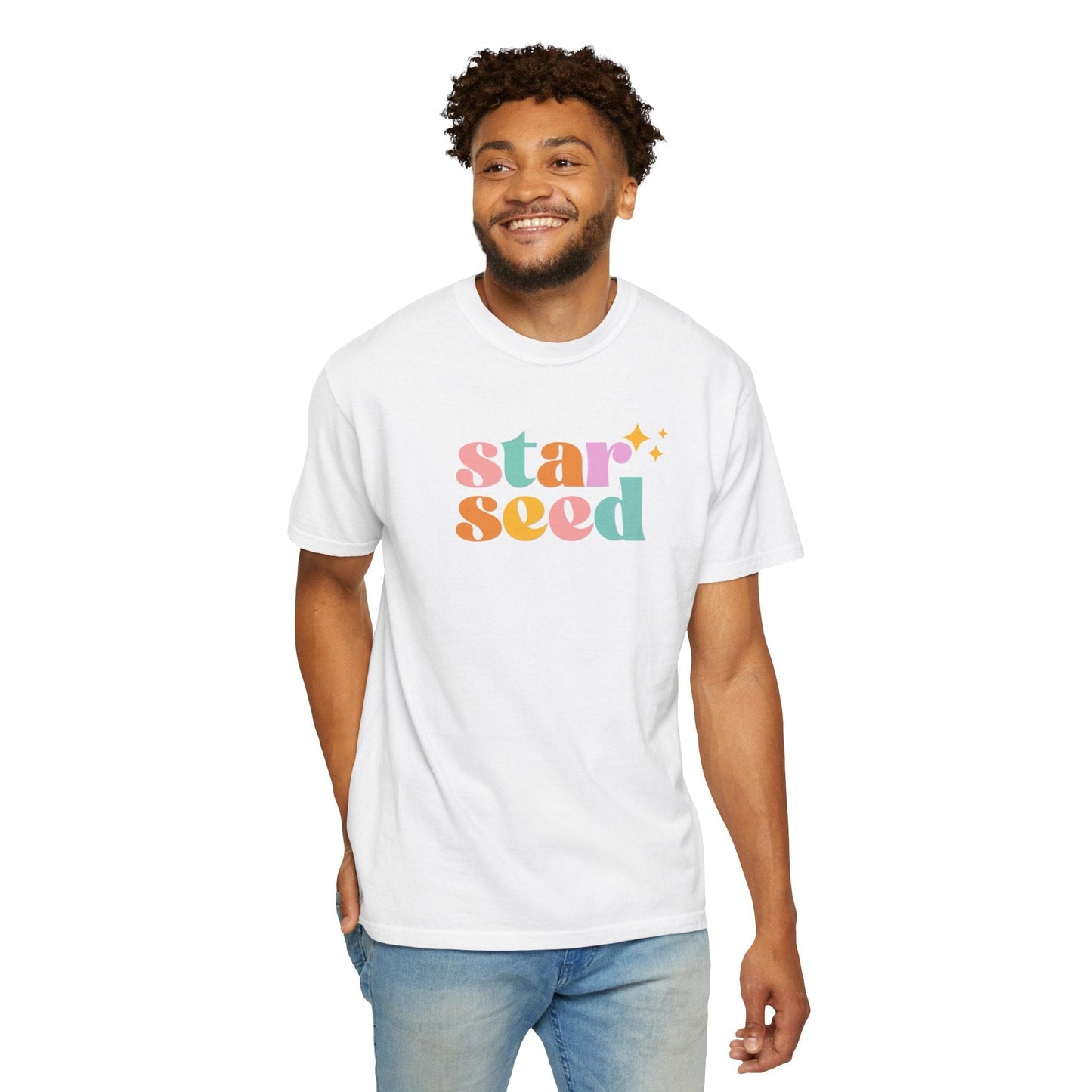 Starseed Graphic T-Shirt – Unisex Comfort Tee | Retro Cotton Shirt | Soft Breathable Fabric