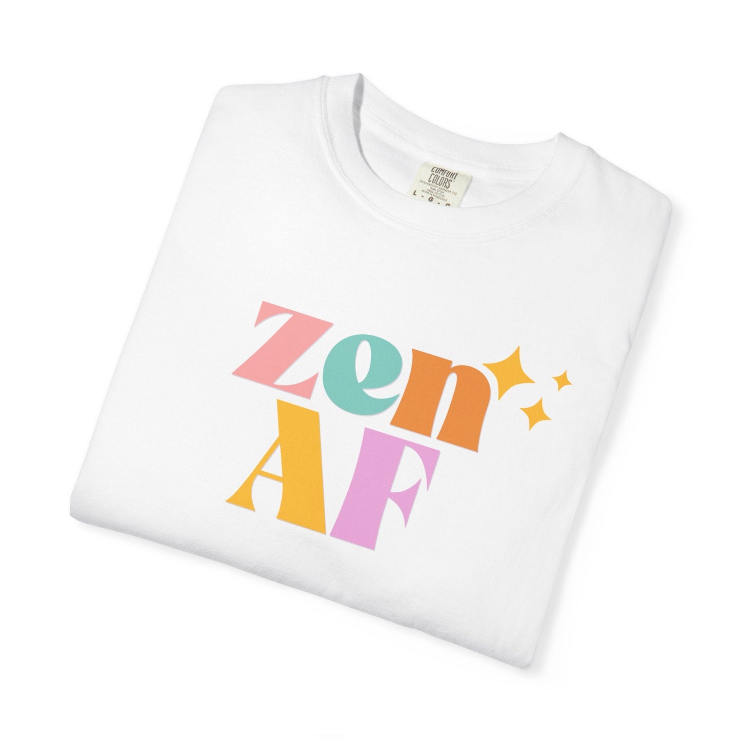 Retro Pastel T-Shirt – Unisex Comfort Colors Graphic Tee for Yoga & Meditation