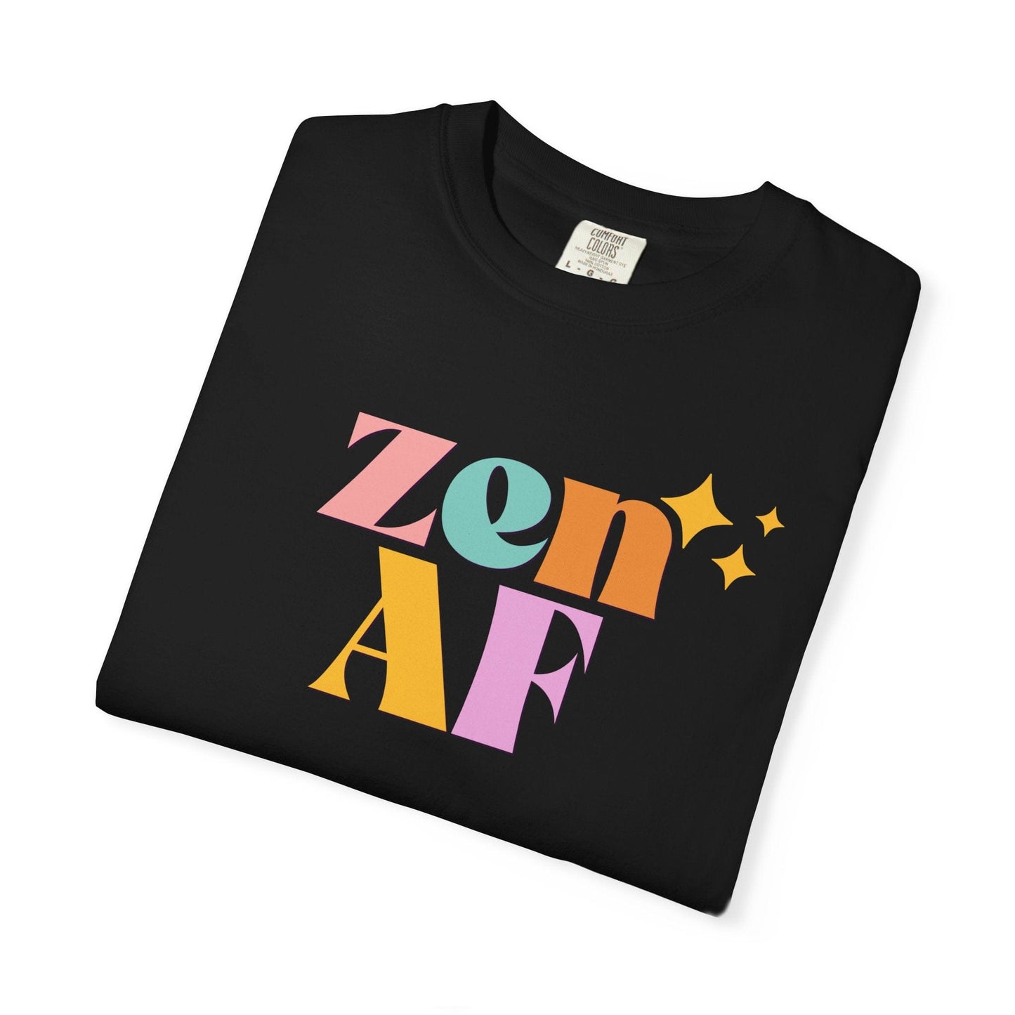 Retro Pastel T-Shirt – Unisex Comfort Colors Graphic Tee for Yoga & Meditation
