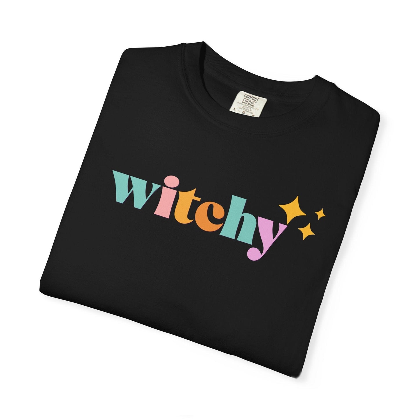 Witchy Graphic T-Shirt – Retro Pastel Unisex Comfort Shirt With Colorful Mystic Design