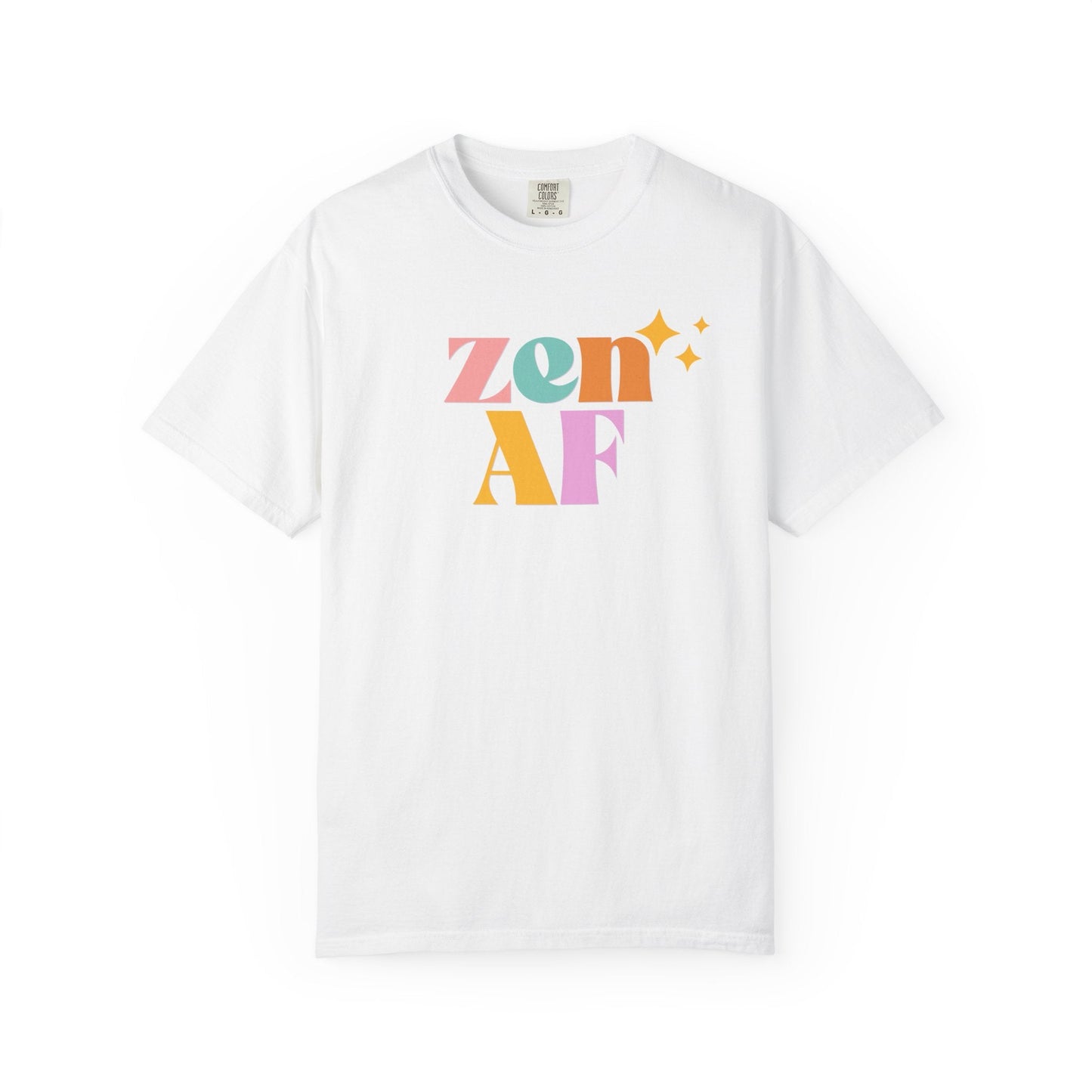 Retro Pastel T-Shirt – Unisex Comfort Colors Graphic Tee for Yoga & Meditation