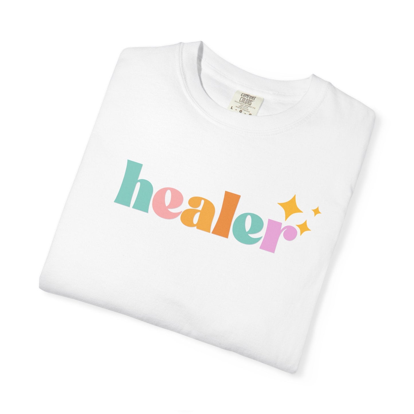 Healer Graphic T-Shirt - Unisex Comfort Tee With Pastel Retro Design