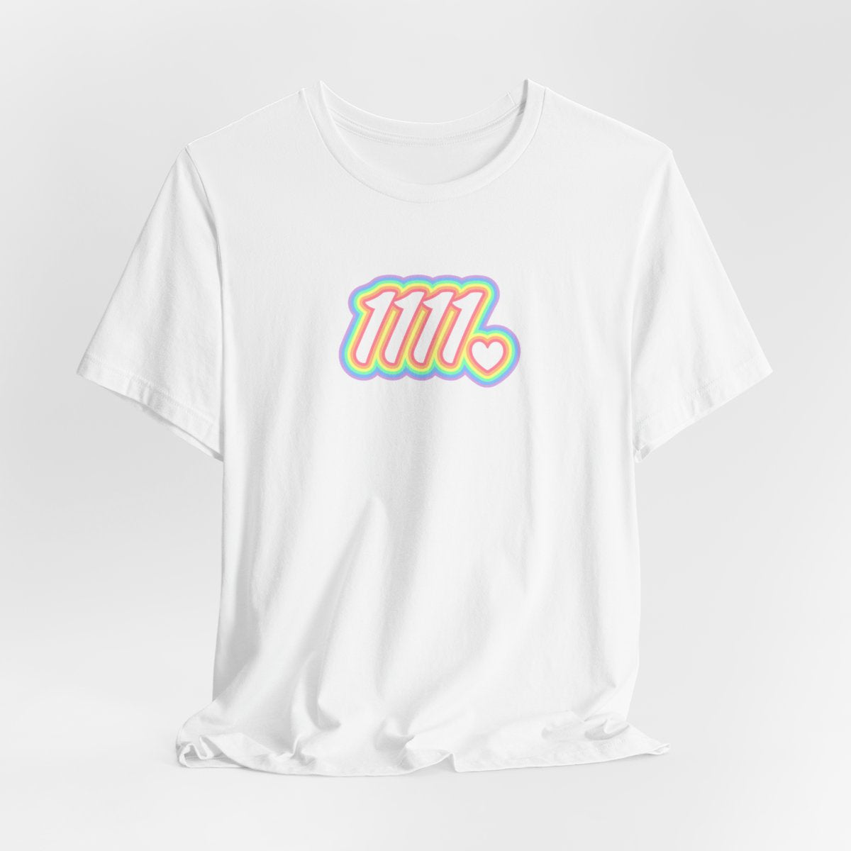 Angel Number T-Shirt Retro Heart Graphic, 1111 222 333 444 555 666 777 888 999, Spiritual Connection, Metaphysical Numerology 5D Lightworker
