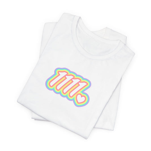 Angel Number T-Shirt Retro Heart Graphic, 1111 222 333 444 555 666 777 888 999, Spiritual Connection, Metaphysical Numerology 5D Lightworker